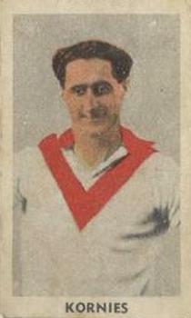 1949 Kornies Victorian Footballers #30 William King Front